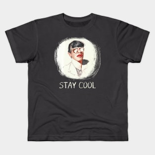 Stay cool portrait Kids T-Shirt